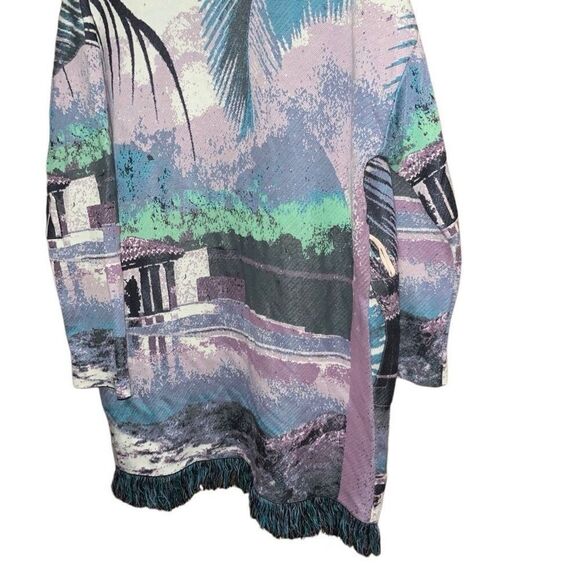 Aldo Martins Moira Fringed Cardigan Sweater Anthropologie Boho - Picture 7 of 11